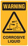 Warning - Corrosive Liquid